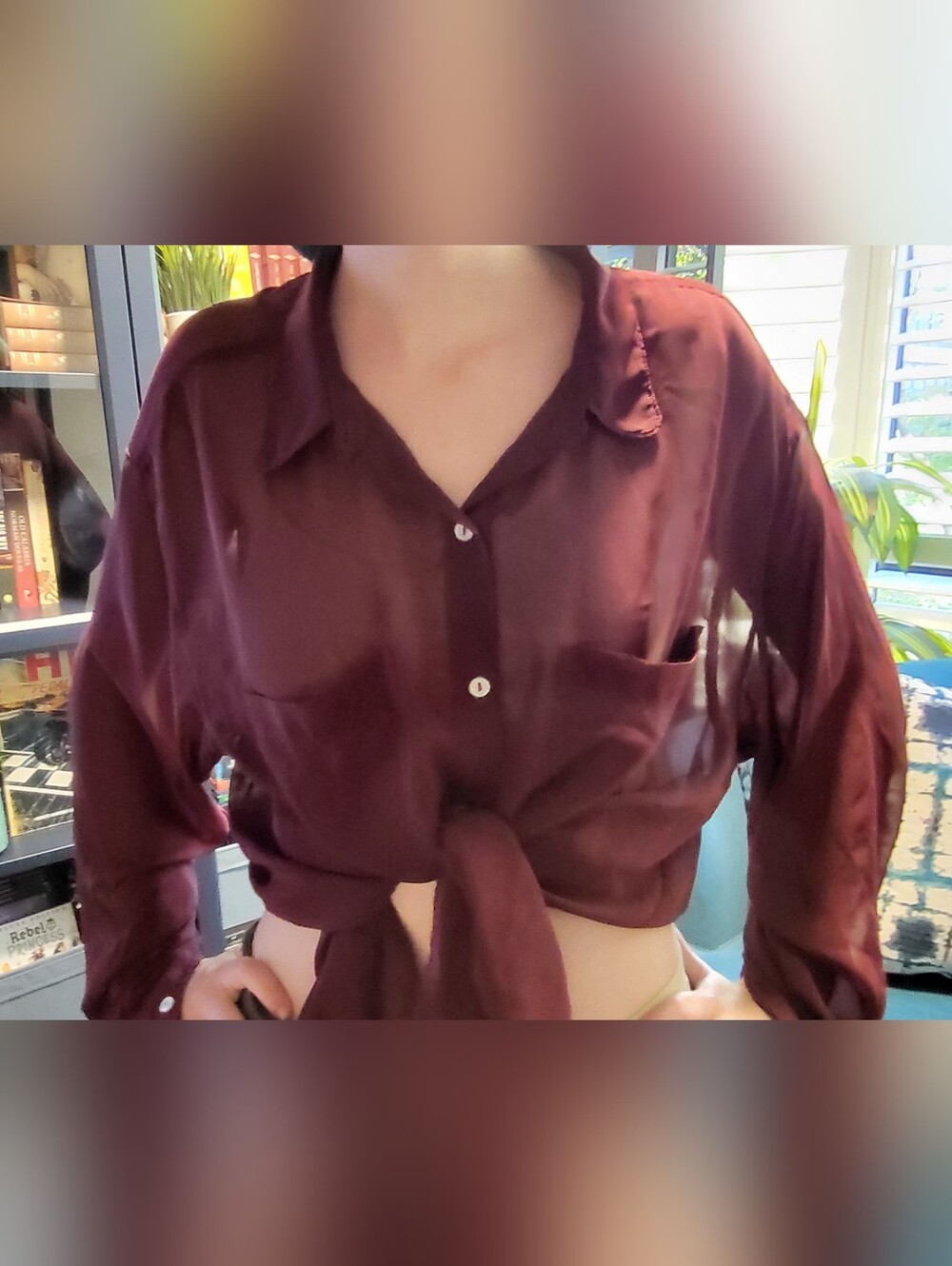 American Apparel Chiffon Shirt